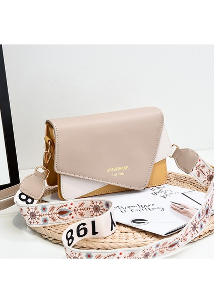 Kadın Kontrast Renkli Tek Omuz Crossbody Çanta (Yurt Dışından)
