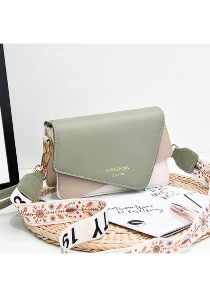 Kadın Kontrast Renkli Tek Omuz Crossbody Çanta (Yurt Dışından)