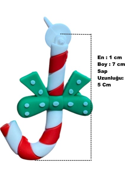 3D Yılbaşı Süsü Baston