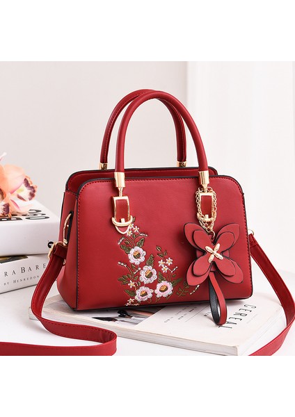 Baskılı Dekoratif Omuz Crossbody Taşınabilir Küçük Kare Çanta (Yurt Dışından)