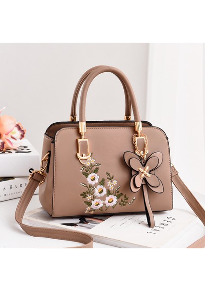 Baskılı Dekoratif Omuz Crossbody Taşınabilir Küçük Kare Çanta (Yurt Dışından)