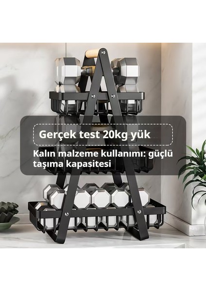 Üst Düzey Çift Katmanlı Çıkarılabilir Çok Katmanlı Raflar Elde Taşınır-1 (Yurt Dışından)