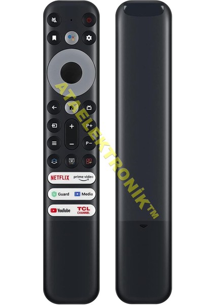 %100 ORİJİNAL ÜRÜN - SES KOMUTLU - Tcl 55P635 65C645 50P735 58P633 55C745 Uydu Alıcılı 4K Ultra Hd Google LED Tv Kumandası - Ses Komutlu - Orjinal Ürün