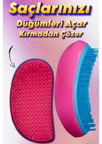 Saç Açıcı Tarak Tarama Fırçası Sihirli Tarak Düğümleri Çözer Kırmadan Açar TZE600