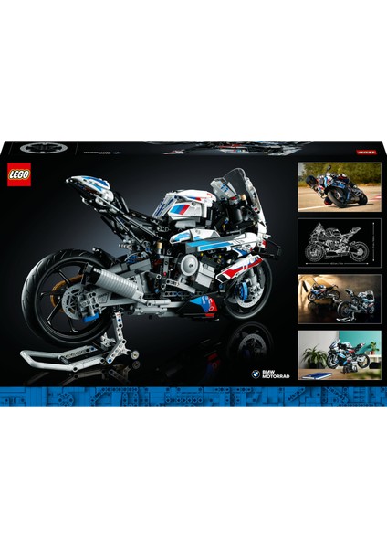 ® Technic BMW M 1000 RR 42130 Yetişkinler için Şık bir Motosiklet Modeli Yapım Seti (1925 Parça)