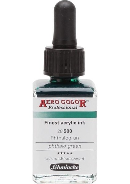 Aero Color Akrilik Mürekkep 28 Ml. 500 Phthalo Green