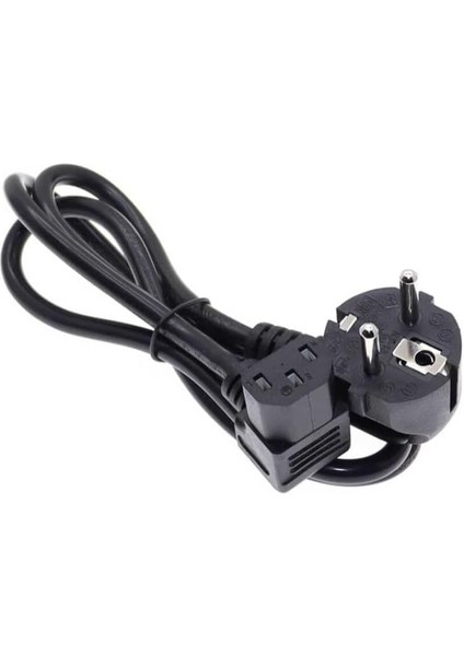 L Tip 90 Derece 1.5 Metre Psu Güç Power Kablosu C13 Power Kablo 90 Derece Kasa Ekran Monitör