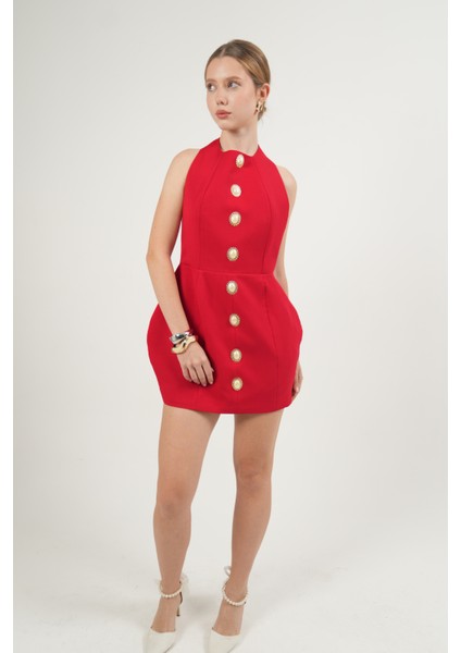 Inci Dress Sırt Dekolteli Mini Elbise modelleri