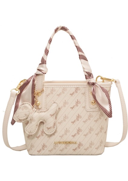 Baskılı Pu Crossbody Küçük Kare Çanta (Yurt Dışından)