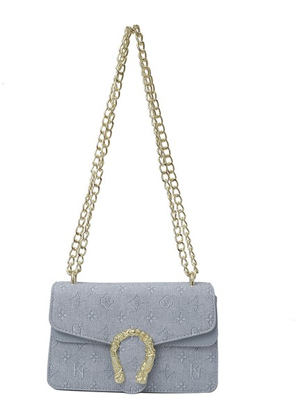 Zincir Küçük Kare Crossbody Çanta (Yurt Dışından)