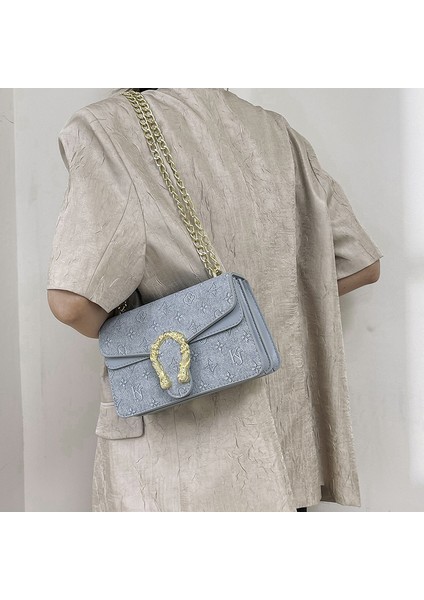 Zincir Küçük Kare Crossbody Çanta (Yurt Dışından) fırsatları