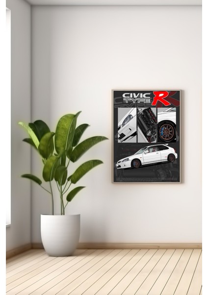 A3 Honda Type-R Baskılı Poster