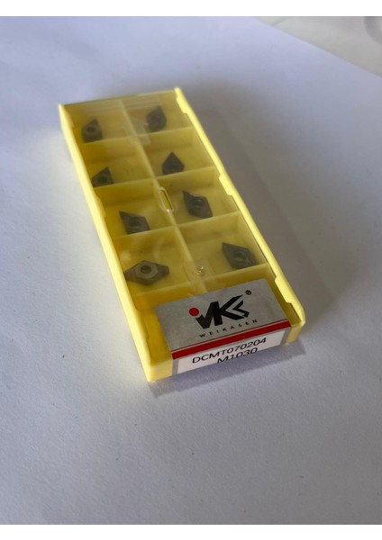 10 Adet Vks DCMT070204 M1030 Cnc Karbür Freze Uçları
