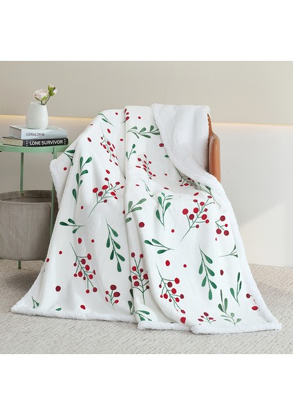 Basit ve Rahat Tek Taraflı Baskılı Pazen Çift Taraflı Kadife Şal Battaniye Klima Battaniye Şal (Yurt Dışından)