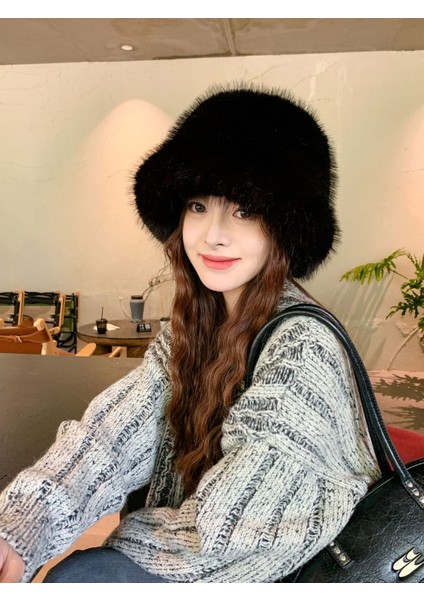 Yüzü Gösteren Basit Sonbahar ve Kış Modası Peluş Şapka, Küçük Kulak Koruması, Artı Kadife, Kalınlaşma, Sıcak Balıkçı Şapkası, Dış Mekan Soğuğa Dayanıklı Şapka (Yurt Dışından)