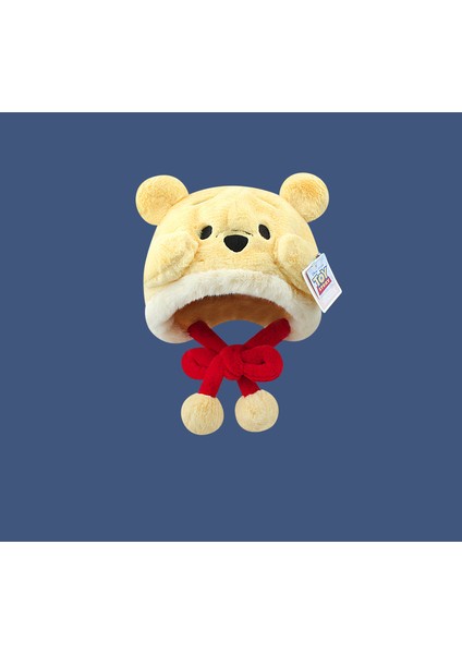 Stokta Şapkalar Minnie Kış Açık Peluş Şapka Artı Kadife Kalınlaşma Kış Sıcak Kulak Koruyucu Şapka (Yurt Dışından)
