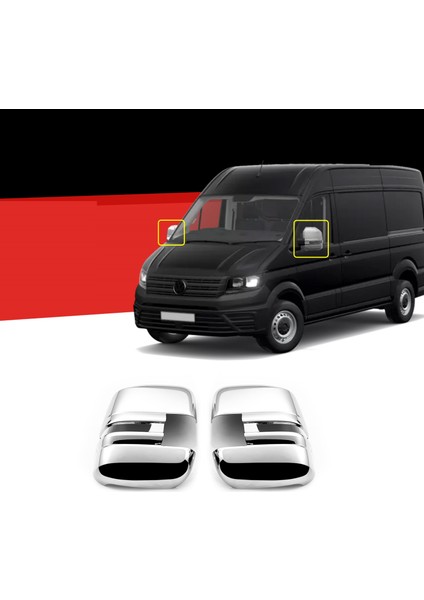 Vw Crafter Abs Krom Ayna Kapağı 2 Prç. 2018 Üzeri