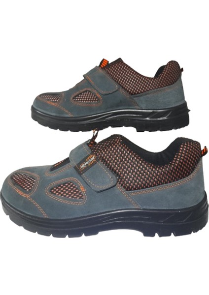 Erkek Gri-Turuncu Çeliksiz Süet İş Güvenlik Ayakkabısı fiyatları