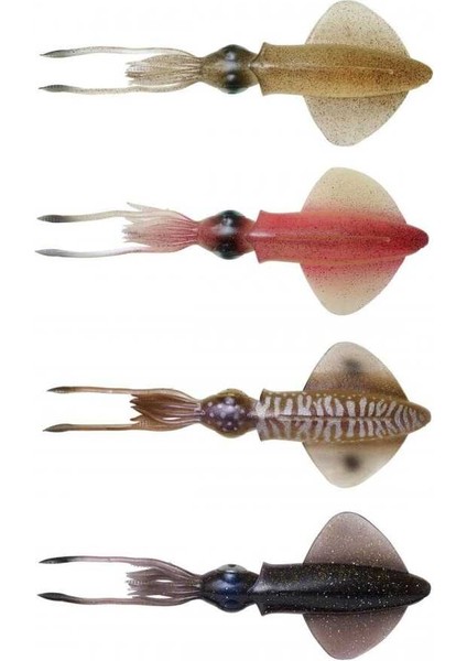 Swim Squid 9.5cm 5g 4 Adet Sahte Balık Cuttlefish