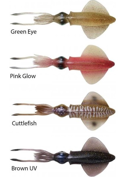 Swim Squid 9.5cm 5g 4 Adet Sahte Balık Cuttlefish