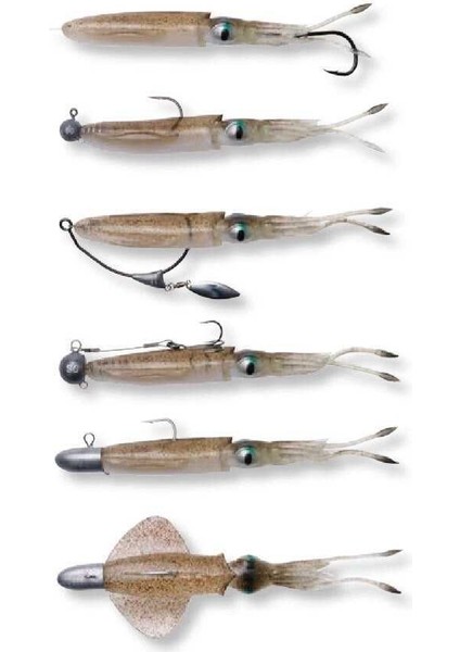 Swim Squid 9.5cm 5g 4 Adet Sahte Balık Cuttlefish