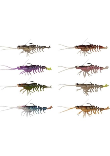 3D Shrimp Weedless 9 cm 7 gr Sahte Balık New Penny
