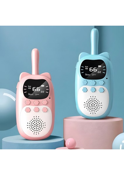 Çok Fonksiyonlu Çocuk Telsizi Walkie Talkie Interkom Ikili Paket