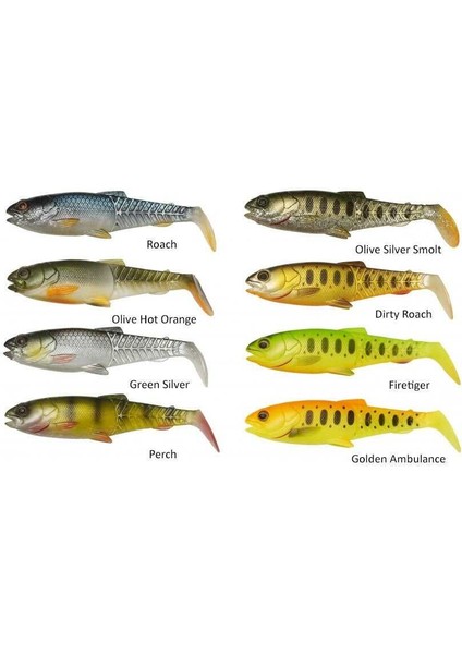 Craft Cannibal Paddletail 8.5 cm 7 gr Sahte Balık Olive Silver Smolt