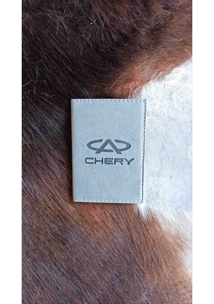 Chery Deri Dikişli Araç Ruhsat Kılıfı Kabı Oto Ruhsatlık Araba Ruhsat Koruyucu