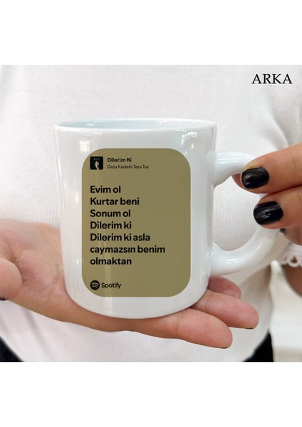Dolu Kadehi Ters Tut Dilerim Ki Renkli Tasarımlar ve Dekoratif Kişiye Özel Kupa Bardaklar