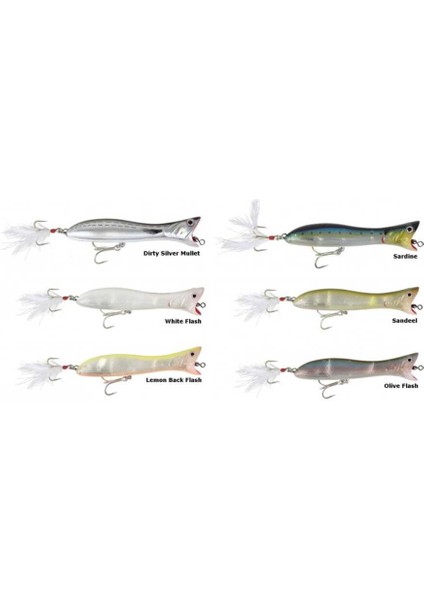Panic Popper 16,5cm 68G Sahte Balık 01-Dirty Silver Mullet