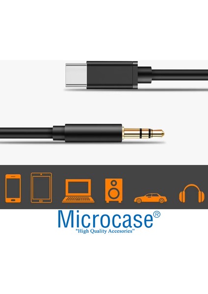 Type-C To 3.5mm Konektör Aux Ses Kablosu 1m AL4808