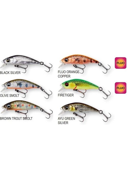 3D Sticklebait Twitch 4.5cm 4 gr Sahte Balık Brown Trout Smolt