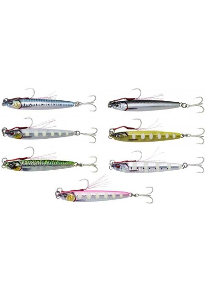 3D Jig Minnow 5 gr 4,6 cm Sahte Balık Bone White Glow