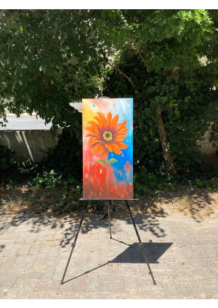 Yağlı Boya Tablo Çiçek Çağrı Tunç Imzalı (El Yapımı)