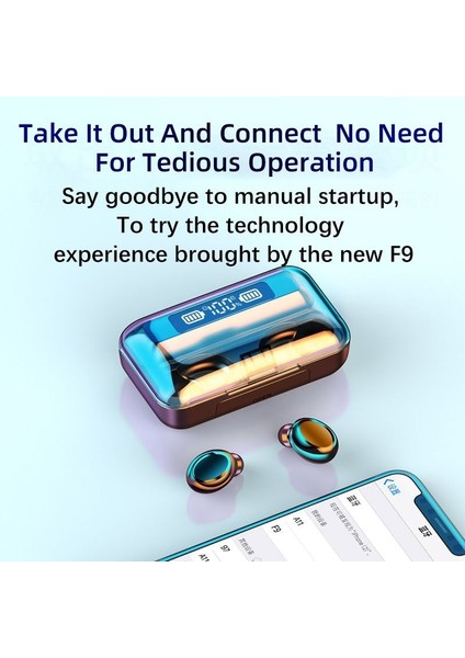 Tws F9 Kablosuz Kulaklık Kulaklık Kulaklık Spor Kulakiçi Kulaklık ile 5.0 Bluetooth Telefon Xiaomi Samsung Huawei Iphone Oppo (Yurt Dışından) fiyatları