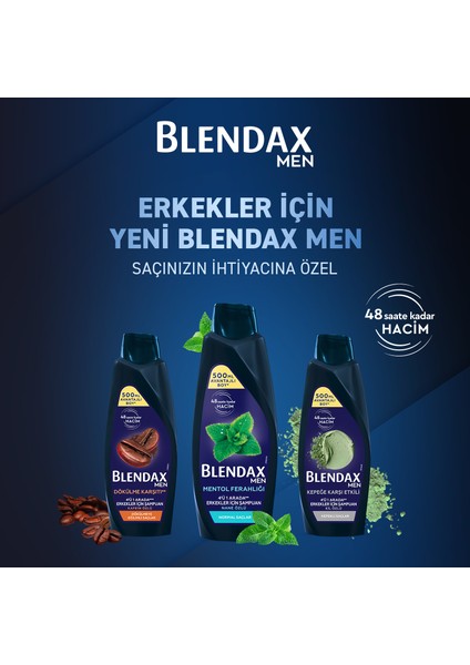 Erkekler İçin Mentol Ferahlığı Nane Özlü Şampuan 500 Ml