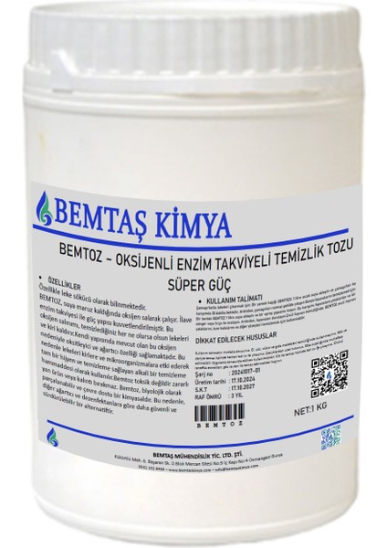 Bembeyaz Çamaşırlar Oksijenli Beyazlatma Tozu (Çamaşır Suyu İçermez)