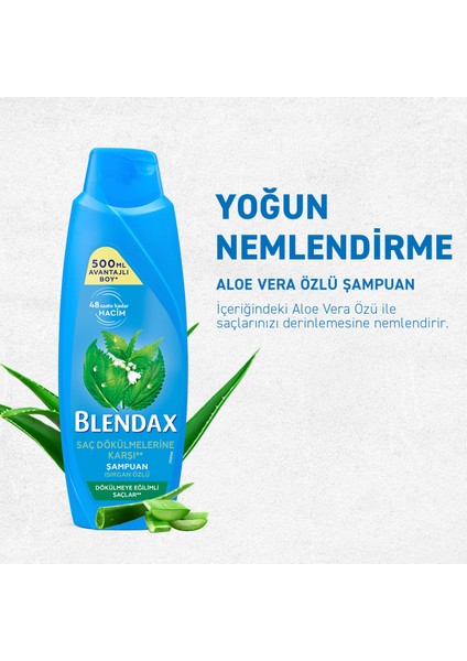 Yoğun Nemlendirme Aloe Vera Özlü Şampuan 500 Ml