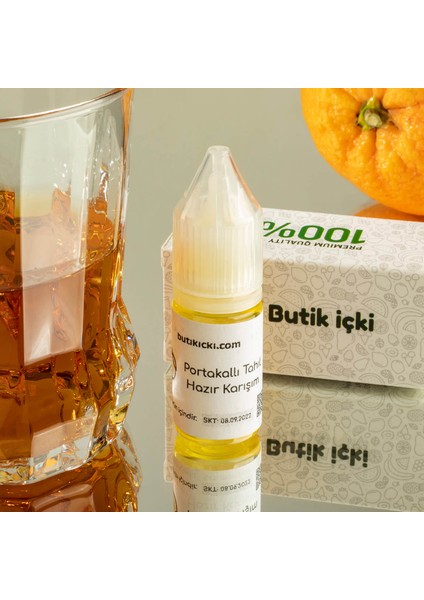 Butik Içki Hazır Karışım Portakallı Tahıl Votka Kiti (120 ml -5 Lt Uyumlu)