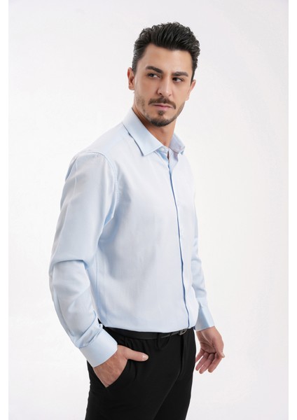 Saten Slim Fit Erkek Gömleği