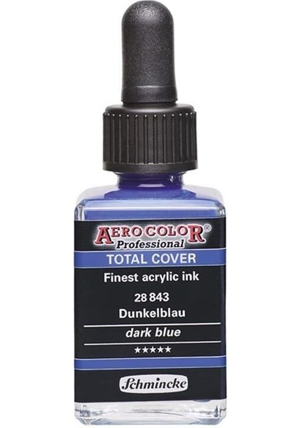Aero Color Akrilik Mürekkep 28 Ml. 843 Dark Blue