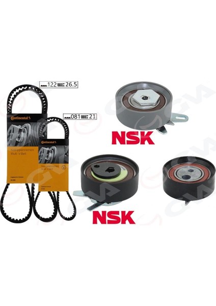 Triger Seti 122X26.5 -077X21 T4 2.5tdı - LT35 2.5tdı Acv-Anj-Avr K015323XS Triger Pompa Seti
