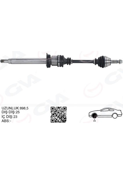 Ön Aks Komple Sağ Ford Fıesta Iv 1.25 - 1.4 16V 1.8td 95 02