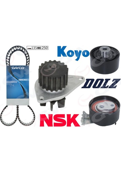 Devirdaimli Eksantrik Gergi Kiti 135X254 P206-207-307-1007-C2-C3-C4 1.4 16V Kfu ET3J4