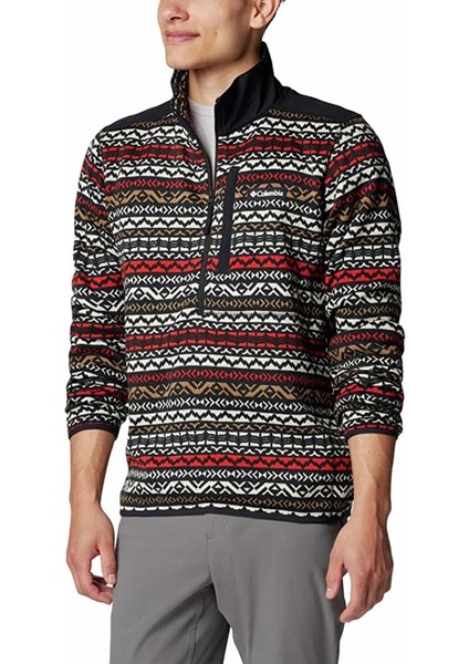 Men's Sweater Weather™ Iı Printed Half Zip Pullover Erkek Yarın Fermuar Triko Polar AO5809 fırsatları
