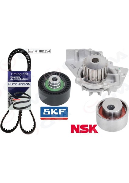 Devirdaimli Eksantrik Gergi Kiti 141X254 SCUDO-P307-P406-PARTNER-BERLING-C5-JUMPY 2.0hdı-Jtd DW10