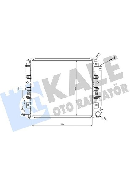 Motor Su Radyatoru Mercedes Sprınter B906 06