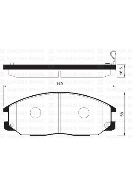 Ön Fren Balata Ssangyong Actyon. Kyron 2.0l Xdi 4x4 06- / Rexton 2.7l Xdi 4x4 04-