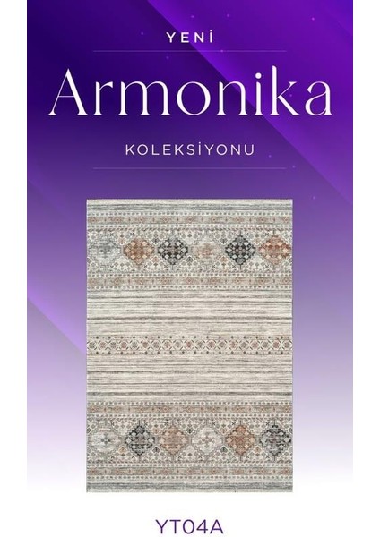 Armonika YT04A Krem Multi Antialerjik Yumuşak Dokulu Modern Etnik Halı fiyatları